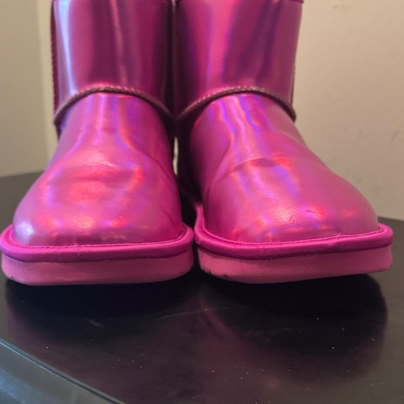 UGG Pink Metallic Ankle Boots - Picture 9 of 14